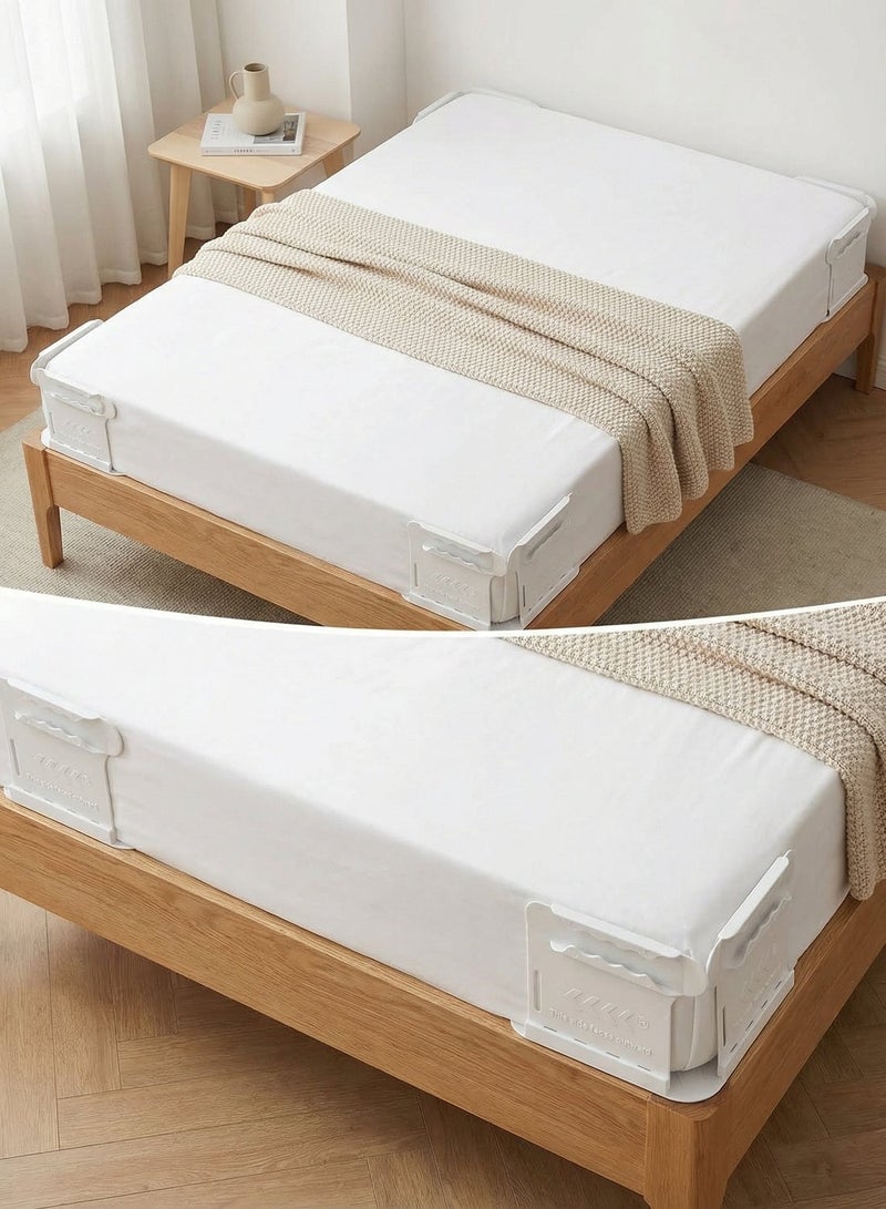 حاملي الشراشف، حافظ على الشراشف ثابتة ومشدودة، بلاستيك، متين، مشابك شراشف ثقيلة، ملحقات غرفة النوم، تناسب جميع المراتب، تركيب سهل - Image 5